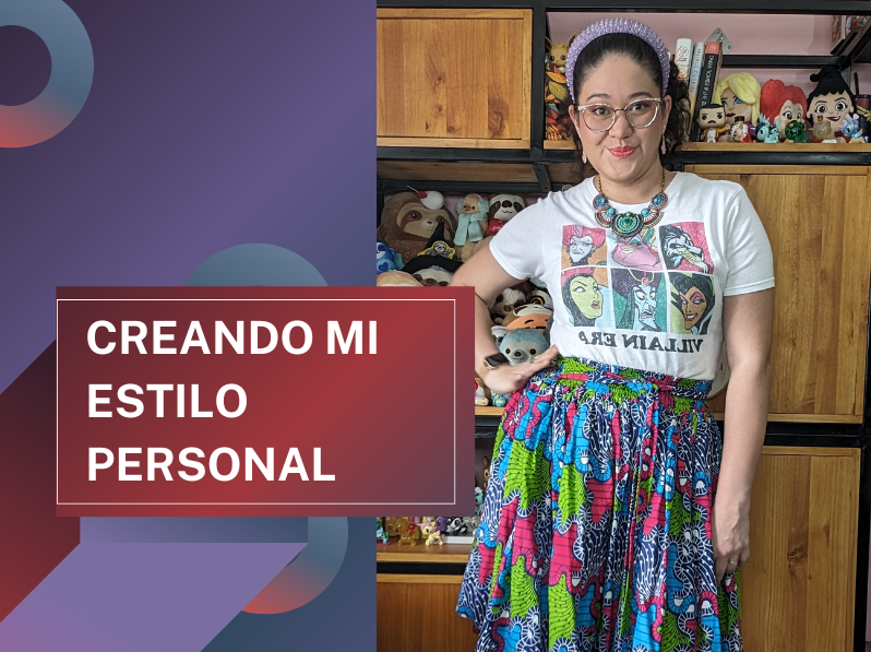 Imagen de una mujer combinando elementos coloridos, mostrando el estilo personal frente a las tendencias de moda.